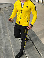 Спортивный костюм Adidas classic мужской жёлтый Молодёжный спортивный костюм S M L XL