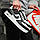 Чорно-білі шкіряні чоловічі кросівки Nike Air Force 1, фото 3