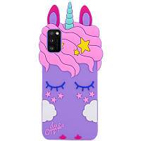 Силиконовая накладка 3D Little Unicorn для Samsung Galaxy A41