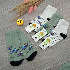 Носки детские демисезонные высокие для мальчика Эко машинка 14р.30032795