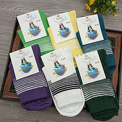 Шкарпетки жіночі демісезонні , високі, LUCKY SOCKS 23-25 р кольорове асорті 30031928