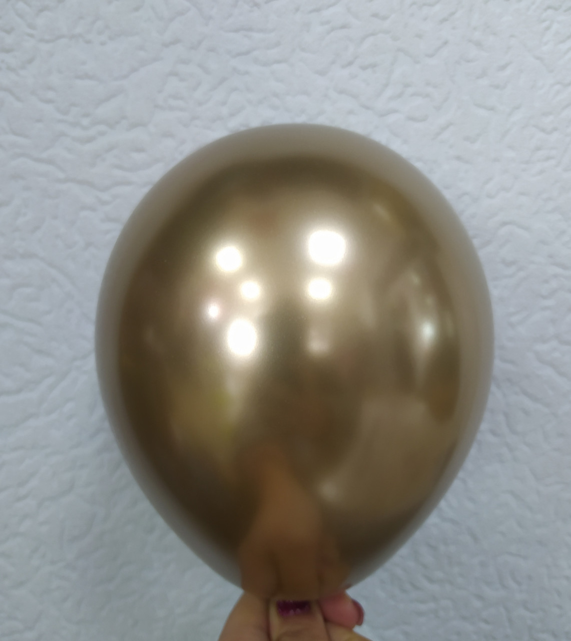 Латексна кулька хром золотий 6" Balonevi