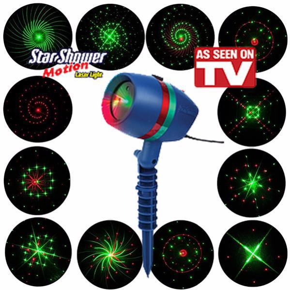 Лазерный проектор уличный Star Shower Laser Motion узоры