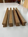 Длинные мебельные деревянные ручки плакни ( Фигурные с двух сторон ) ОРЕХ, фото 5