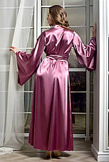 Нежный атласный халат кимоно женский Фрез, фото 2
