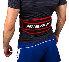 Пояс для важкої атлетики PowerPlay 5545 Чорно-Червоний (Неопрен) XS, фото 2