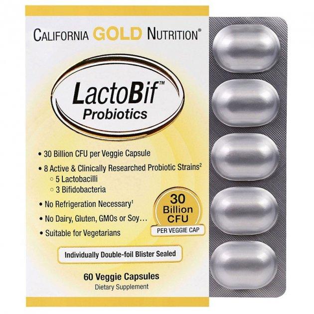 Пробіотики LactoBif Probiotics 30 Billion CFU 60 VCaps