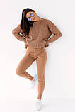 Трикотажні штани звужений фасону SOBE - коричневий колір, L (є розміри), фото 3