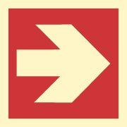 Знак ІМО 08.016 «Покажчик напрямку (пряма стрілка)» Фотолюминесцентный