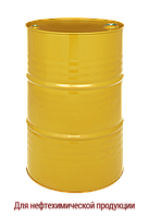 Бочка металева для нафтохімічної продукції 1А1 без внутрішнього покриття 216,5л жовта  1,0х0,8х1,0, фото 1