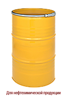Бочка металлическая для нефтехимической продукции 1А2 ISO внутреннее покрытие RDL 50 210л жёлтая 1,0х0,9х1,0, фото 1