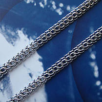 Серебряная цепочка Питон, 600мм, 17 грамм, чернение, фото 2