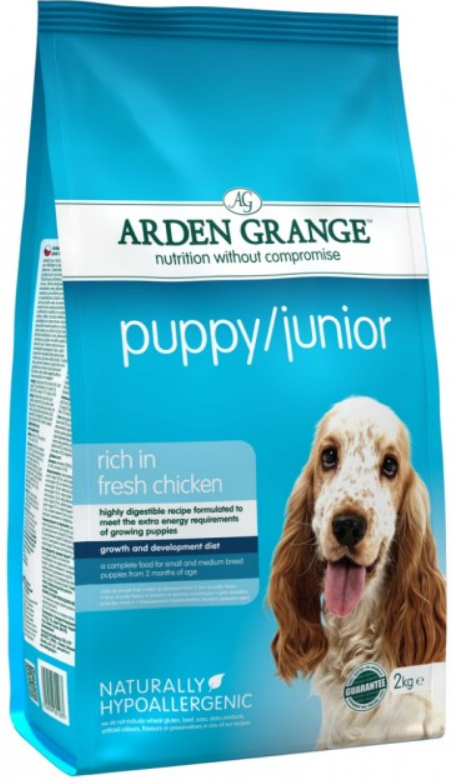 Arden Grange (Арден Грендж ) Puppy Junior Корм для щенков и молодых собак юниоров курица с рисом, 2 кг