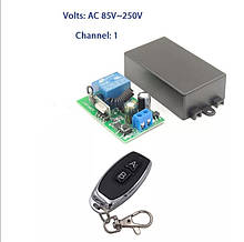 Беспроводной 1 канальный пульт дистанционного управления 85-220 В 433 МГц