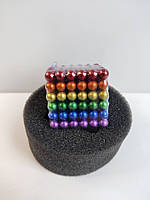 Цветной неокуб головоломка магнитный конструктор игрушка антистресс 216шт 5мм лучшее предложение, фото 3