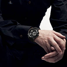 Кварцевые мужские часы Skmei 1359 (Черные), фото 3