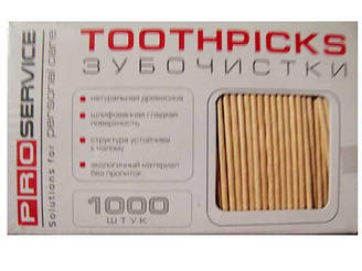 Зубочистки в индивидуальной упаковке 1000шт PRO (1 пач)