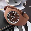 Жіночі оригінальні наручні годинники Skmei 9068 Rubber (Коричневий), фото 3
