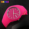 Женские оригинальные наручные часы Skmei 9068 Rubber (Розовый), фото 4