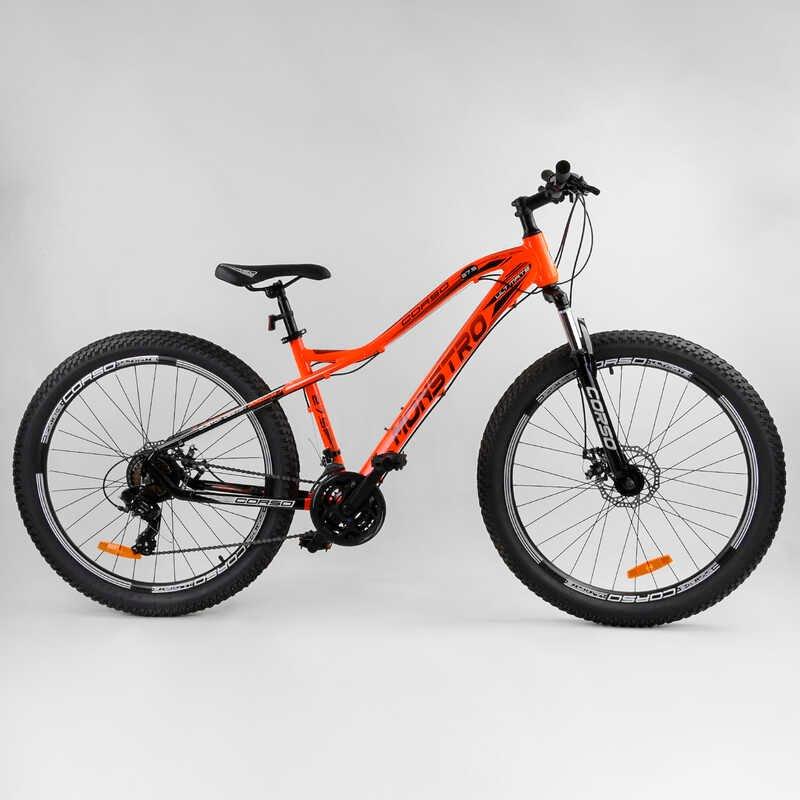 Велосипед Спортивний CORSO «Monstro» 27.5" дюймів 92749 (1) ПОЛУФЭТБАЙК, алюмінієва рама, обладнання