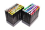 Набор двусторонних маркеров для рисования, в чехле Touch 120 шт спиртовые фломастеры, фото 3