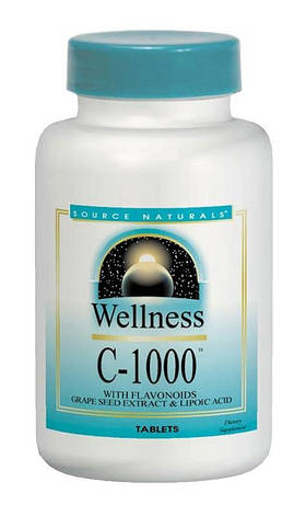 Витамин С-1000, Wellness, Source Naturals, 100 таблеток, фото 2
