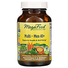 Мультивитамины для мужчин 40+, Multi for Men 40+, MegaFood, 60 таблеток