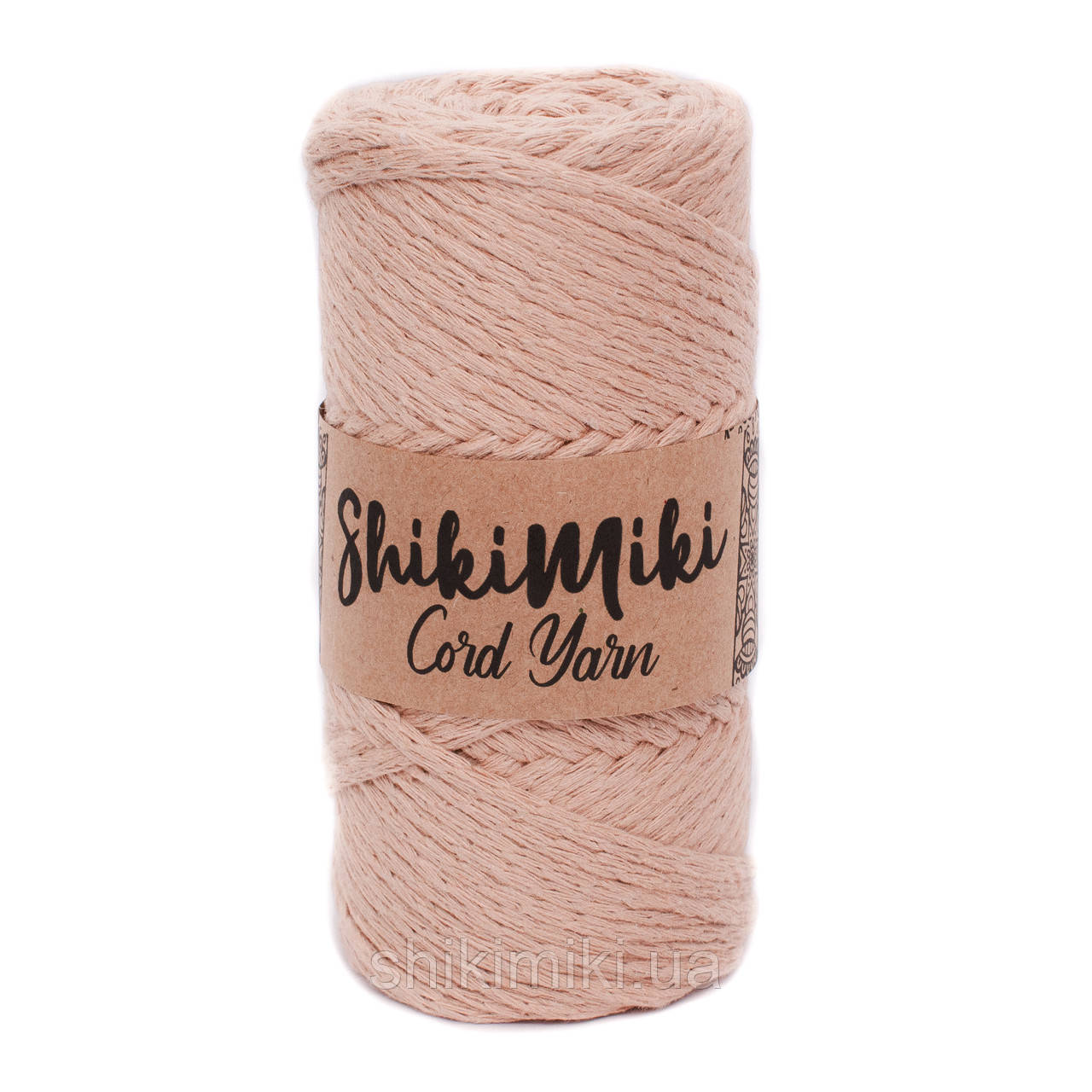 Эко шнур Shikimiki Cord Yarn 4 mm, цвет Шамуа