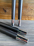 Меблеві опори та металевий наконечник захист на дерев'яні ніжку срібний конус / H.480, фото 3