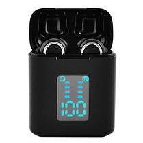 Бездротові bluetooth-навушники i33 5.0 з кейсом і індикацією заряду. Колір: чорний, фото 2