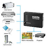 HDMI-перемикач Dellta HS55 на 5 портів HDMI switch з пультом ДУ (3843), фото 9
