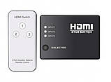 HDMI-переключатель Dellta SY-301 на 3 портов HDMI switch с пультом ДУ (3656) Siamo, фото 4