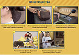 Массажная подушка для дома и машины Massage Pillow с подогревом (A58) Brown (5290) Siamo, фото 8