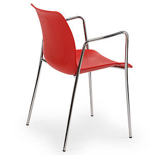 Крісло Tilia Laser ніжки хромовані червоне, фото 2