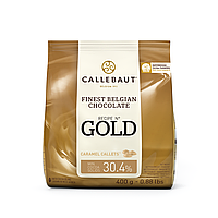 Белый шоколад с карамелью Barry Callebaut Gold упаковка 400 грамм