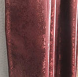 Комплект однотонний жакардових штор на тасьмі 150х270 см Колір Бордовий, фото 5