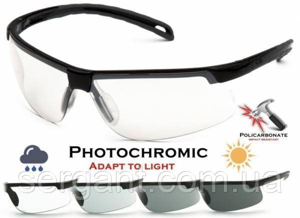 Окуляри захисні фотохромні Pyramex Ever-Lite Photochromic (clear), прозорі фотохромні