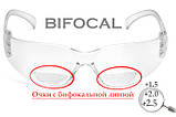 Бифокальные защитные очки Pyramex Intruder Bifocal (+1.5) (clear) прозрачные, фото 3