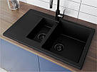 Кухонная мойка LAPAS черная, фото 4