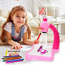Детский стол с проектором для рисования, розовый, фото 3