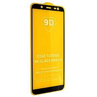 Захисне скло 9D Glass для Samsung Galaxy J6 SM-J600 Black (6691)