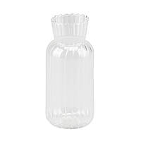 Небольшая ваза, вазочка, бутылочка, флакон "Оазис" прозрачная 14х6 см