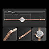 Женские классические часы Skmei 1390 (Золотистые), фото 3