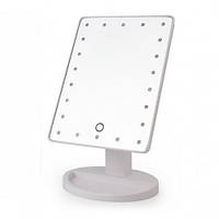 Дзеркало для макіяжу з LED підсвічуванням Magic MakeUp Mirror прямокутне Біле (mt-239)
