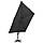 Консольна Парасоля з Подвійним Верхи Чорний 300x300 см, фото 3