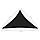 Сонцезахисний Навіс Трикутний Чорний 3,5х3,5х4,9 м Тканина Оксфорд, фото 6