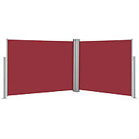 Бічний Висувний Тент Червоний 140x1000 см, фото 1