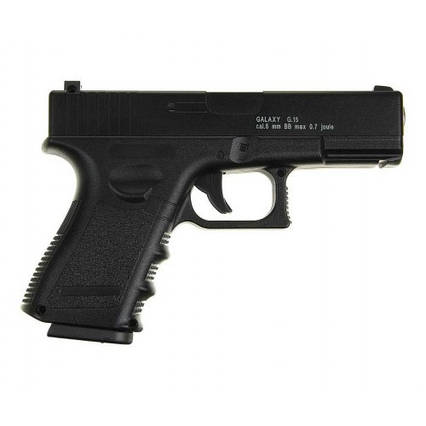 Пистолет Galaxy Glock Глок 17 металл  черный  G15+