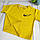 Детская желтая хлопковая футболка Nike, фото 3