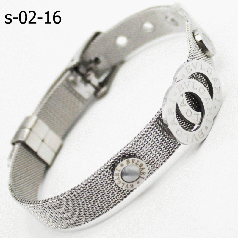 Браслет на руку женский красивый серебристый позолото размер 17-18 см Xuping B-02-16